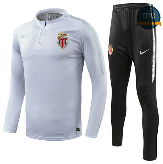 Chándal AS Monaco Blanco 2018