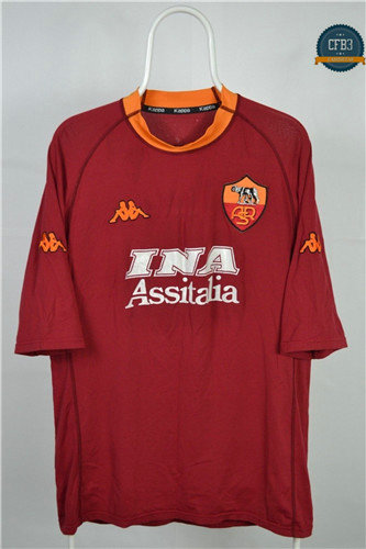 Camiseta 2000-01 AS Roma 1ª Equipación
