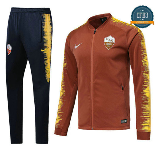 Chaqueta Chándal AS Roma Naranja 2018 Strike Drill