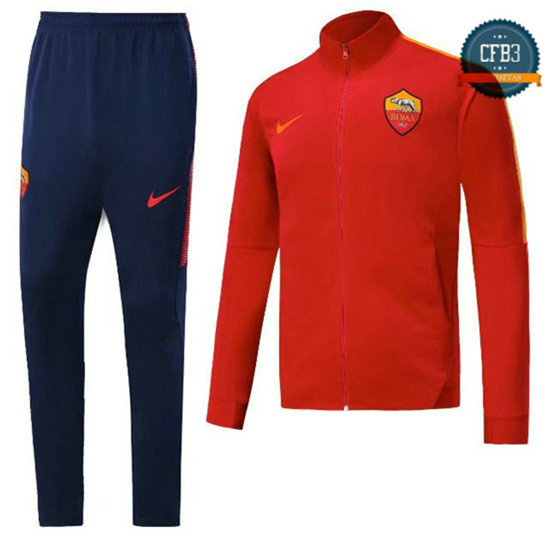 Chaqueta Chándal AS Roma Rojo 2018