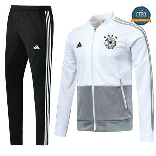 Chaqueta Chándal Alemania Blanco/Gris 2018