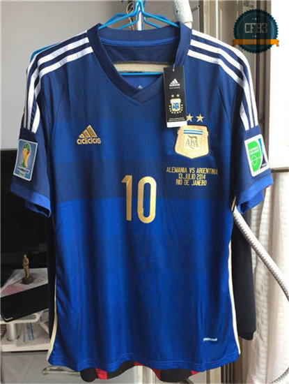 Camiseta 2014 Argentina 2ª Equipación (10 MESSI)