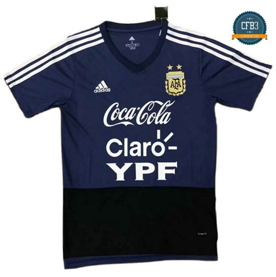 Camiseta Entrenamiento Argentina Azul/Negro 2018-2019