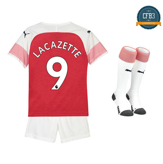 Camiseta Arsenal 1ª Equipación Niños 9 Lacazette 2018