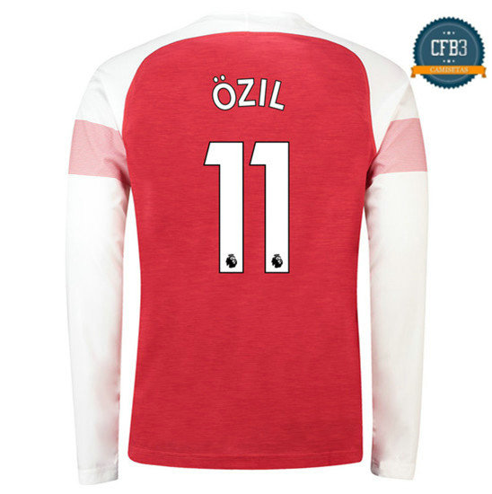 Camiseta Arsenal 1ª Equipación 11 ozil Manga Larga 2018