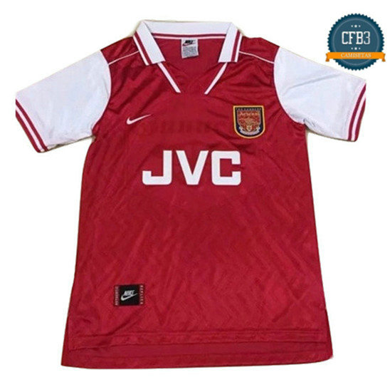 Camiseta Arsenal Retro Rojo/Blanco 1997