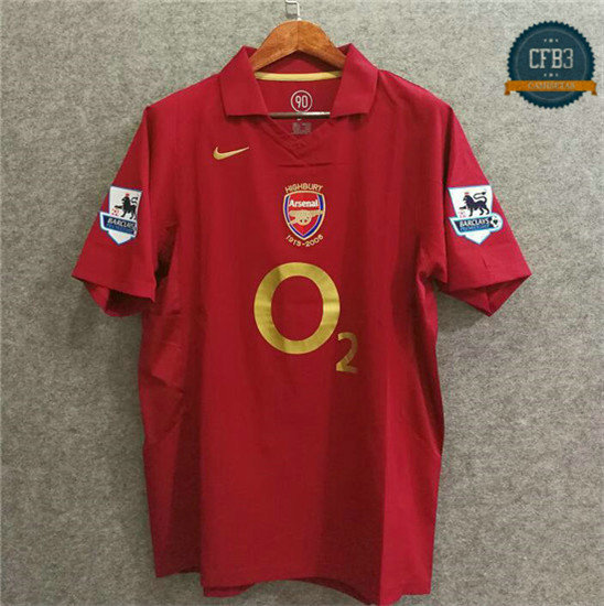 Camiseta 2005-06 Arsenal 1ª Equipación