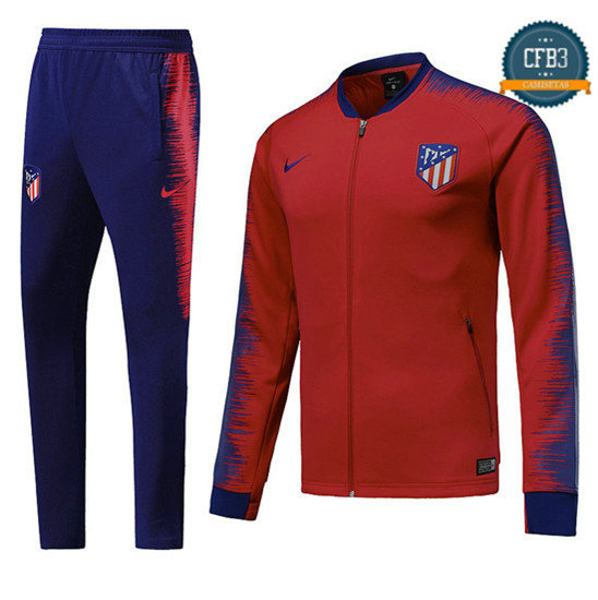 Chaqueta Chándal Atletico Madrid Rojo/Azul 2018 Strike Drill