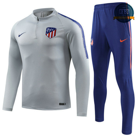 Chándal Niños Atletico Madrid Gris/Blanco 2018