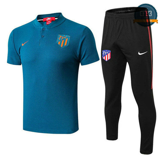 Camiseta Atletico Madrid polo Entrenamiento Azul 2018/2019