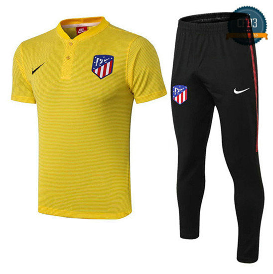 Camiseta Atletico Madrid polo Entrenamiento Amarillo 2018/2019