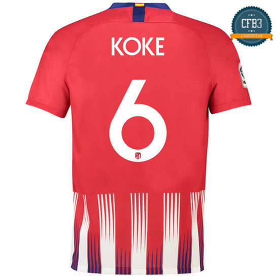 Camiseta Atletico Madrid 1ª Equipación Koke 6 2018