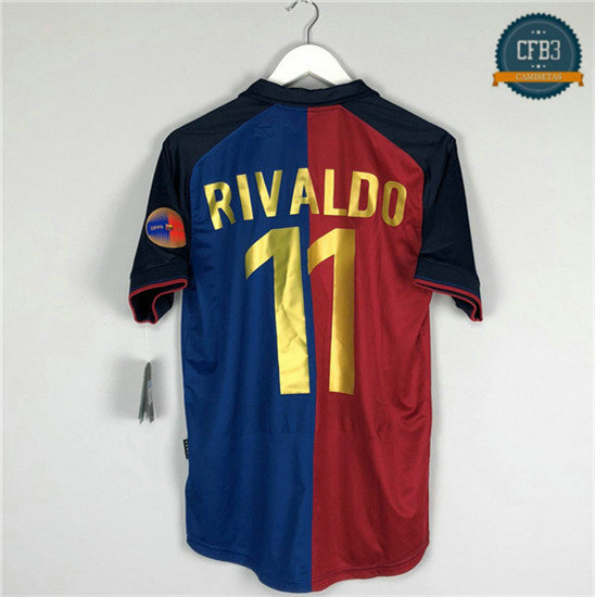Camiseta 1999-00 Barcelona 1ª Equipación (11 Rivaldo)