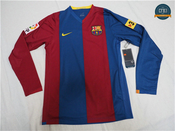 Camiseta 2006-07 Barcelona Manga Larga 1ª Equipación