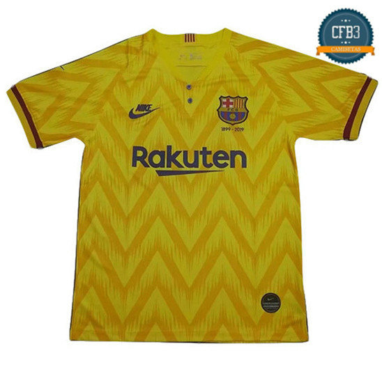 Camiseta FC Barcelona 120 Aniversario Edicion Conmemorativa Amarillo
