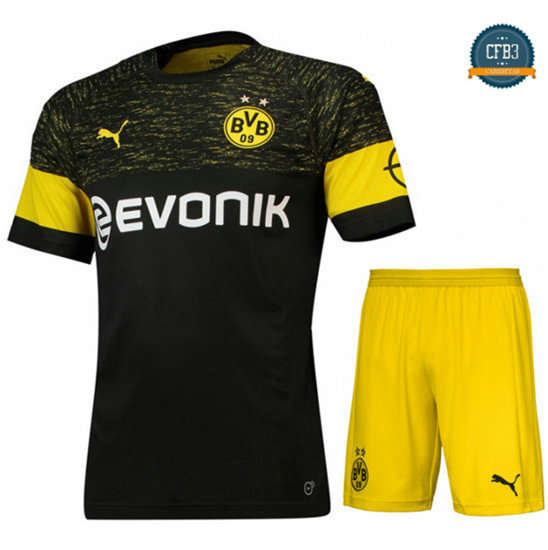 Camiseta Borussia Dortmund 2ª Equipación Junior Negro 2018
