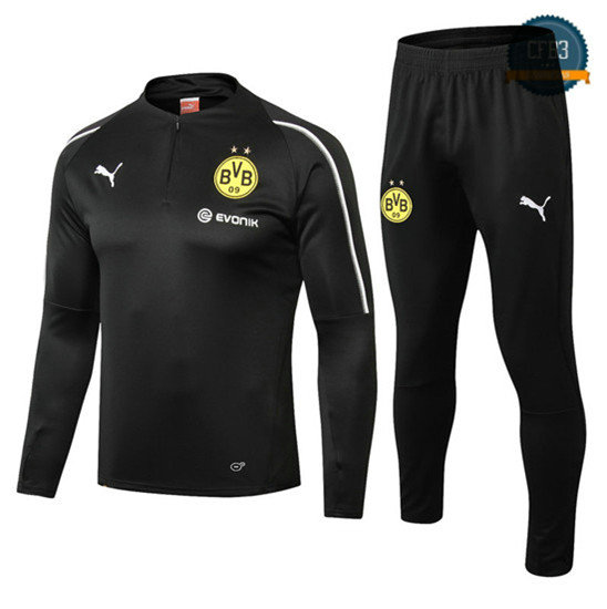 Chándal Borussia Dortmund Negro 2018 Cuello alto