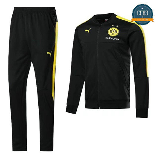 Chaqueta Chándal Borussia Dortmund Negro 2017