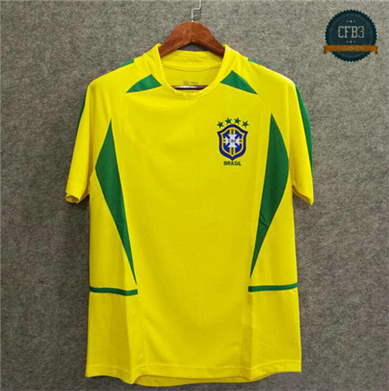 Camiseta 2002 Bresil 1ª Equipación