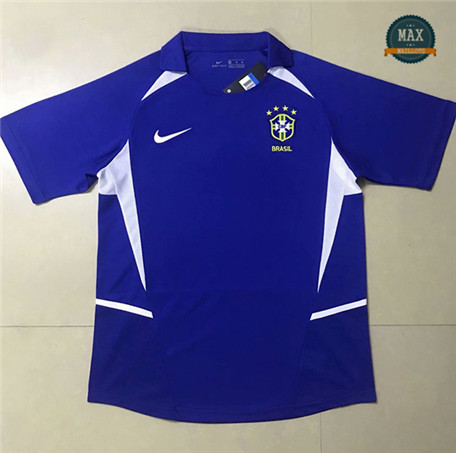 Camiseta 2002 Copa del Mundo Bresil 2ª Equipación Azul