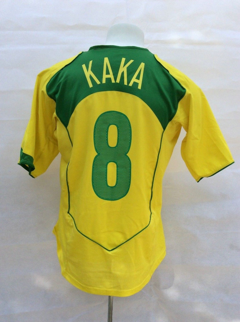 Camiseta 2004 Bresil 1ª Equipación (8 Kaka)