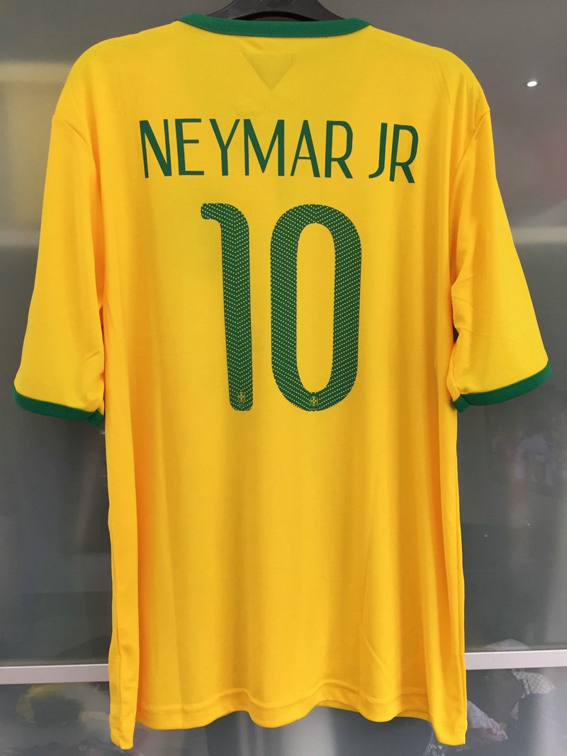 Camiseta 2014 Copa del Mundo Bresil 1ª Equipación (10 Neymar)
