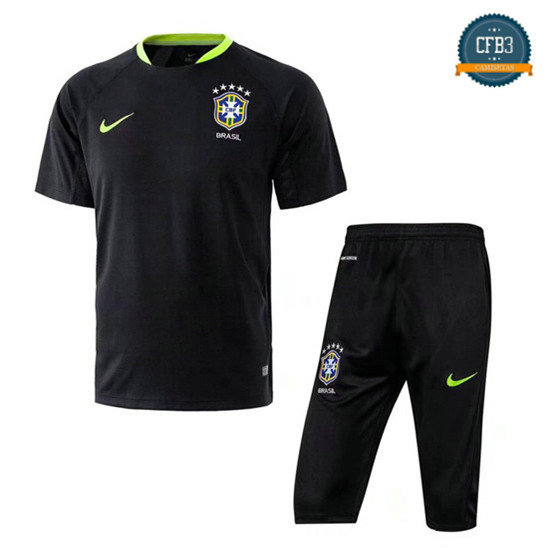 Camiseta Brasil Entrenamiento Negro 2018-2019