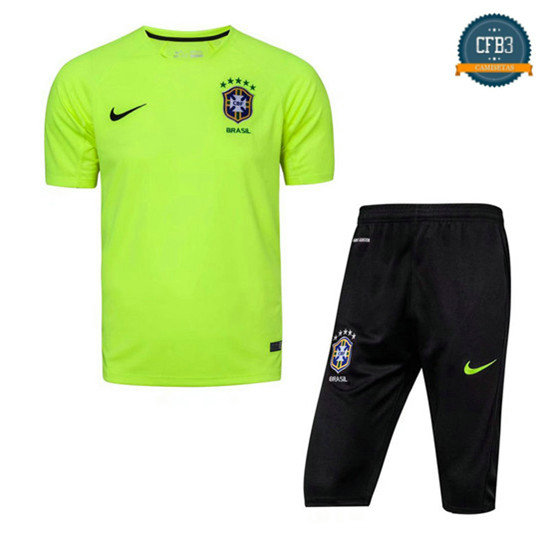 Camiseta Brasil Entrenamiento Verde 2018-2019