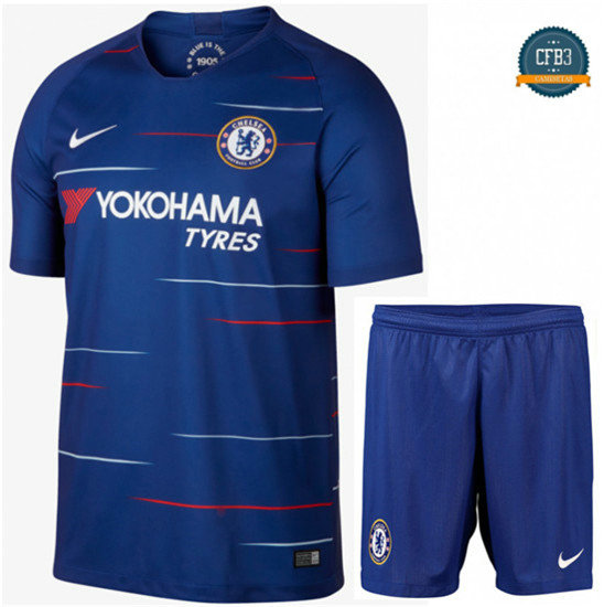 Camiseta Chelsea 1ª Equipación Junior Azul 2018