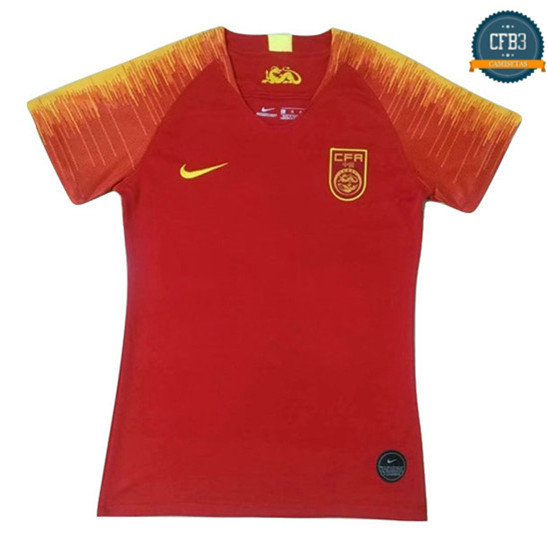 Camiseta Chine Mujer 1ª Equipación Rojo 2019/2020