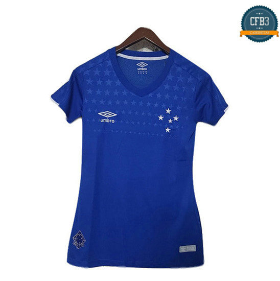 Camiseta Camisa Cruzeiro Mujer 1ª Equipación Azul 2019/2020