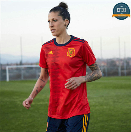 Camiseta España Mujer 1ª Equipación Rojo 2019/2020