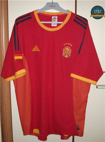 Camiseta 2002 España 1ª Equipación