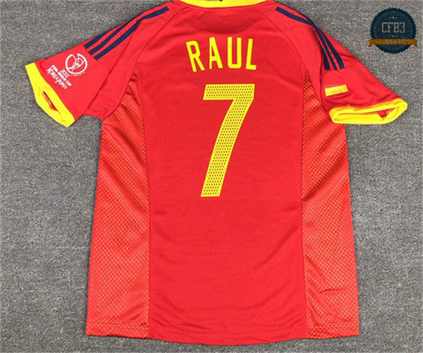 Camiseta 2002-2003 España 1ª Equipación (7 Raul)