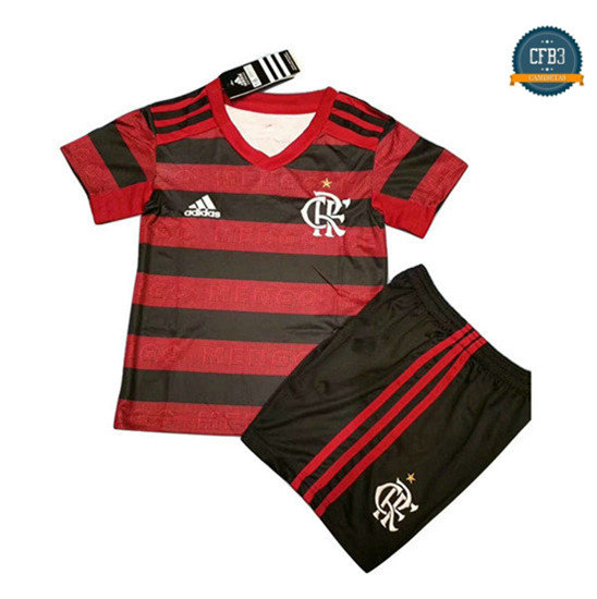 Camiseta Flamenco Niños 1ª Equipación Rojo/Negro 2019/2020