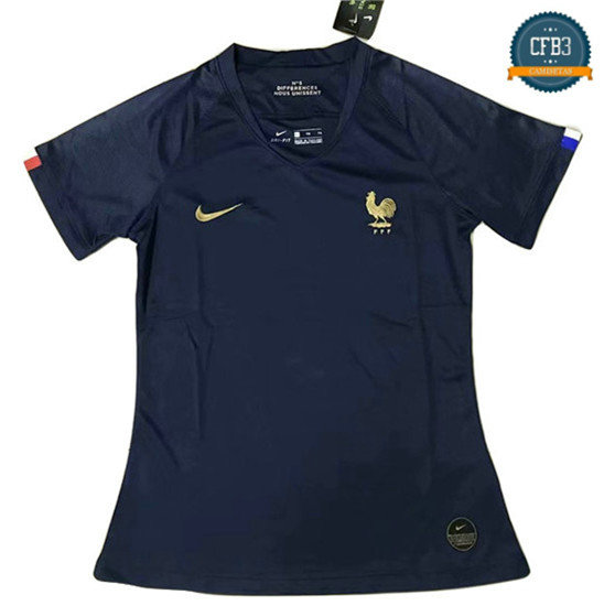 Camiseta Francia Mujer 1ª Equipación Azul Oscuro 2019/2020