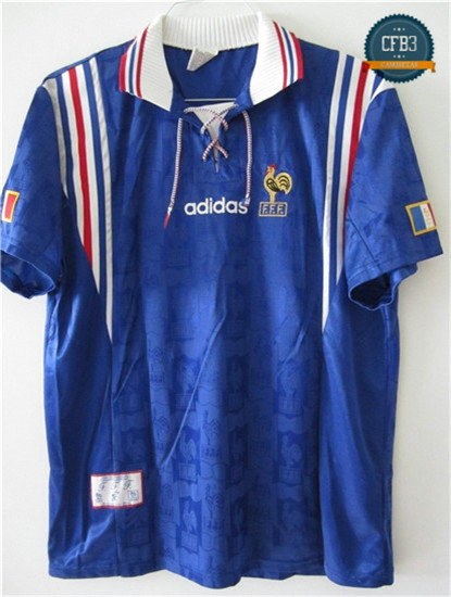 Camiseta 1996 Copa de Europa Francia 1ª Equipación
