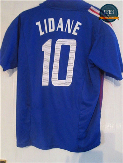 Camiseta 2002 Copa del Mundo Francia 1ª Equipación (10 Zidane)