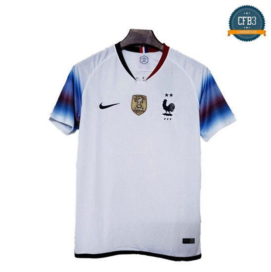 Camiseta Francia 2ª Equipación Blanco/Azul 2019/2020