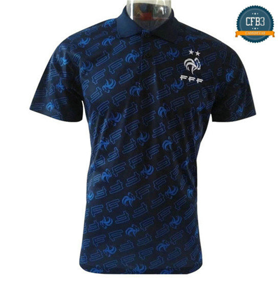 Camiseta Francia polo Marquage Azul Oscuro 2018/2019