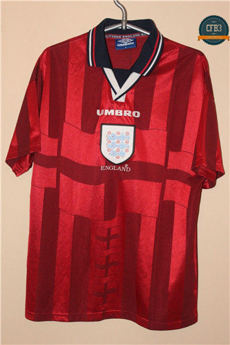 Camiseta 1998 Copa del Mundo Inglaterra 2ª Equipación Rojo