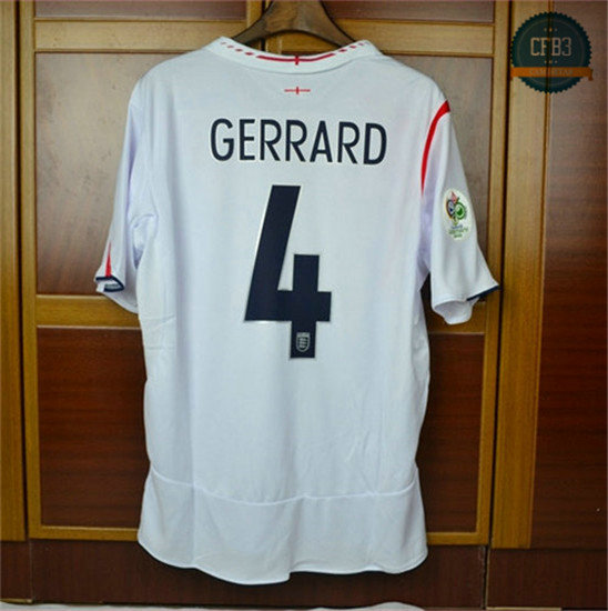 Camiseta 2006 Copa del Mundo Inglaterra 1ª Equipación (4 Gerrard)
