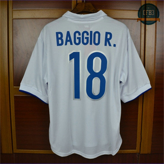 Camiseta 1998 Italia 2ª Equipacións (18 BAGGIO)