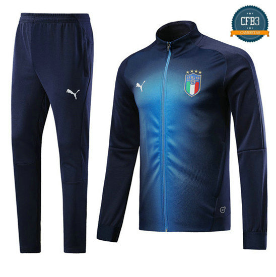 Chaqueta Chándal Italia Azul Profundo 2018