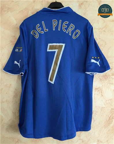 Camiseta 2003 Italia 1ª Equipación (7 Del Piero)