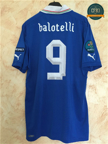 Camiseta 2012-2013 Italia 1ª Equipación (9 Balotelli)