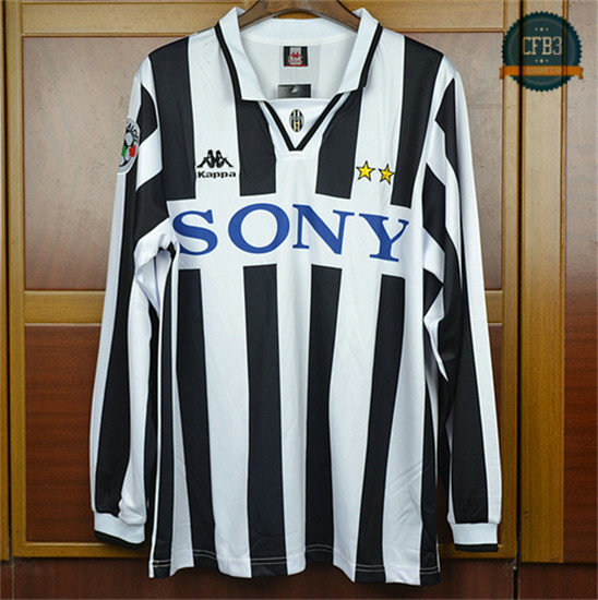 Camiseta 1996-97 Juventus Manga Larga 1ª Equipación