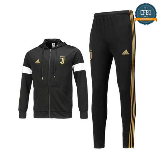 Chaqueta Chándal Juventus Negro 2018/2019 Sombrero