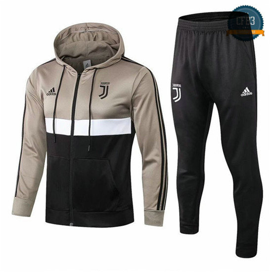 Chaqueta Chándal Juventus khaki 2018 à Capuche