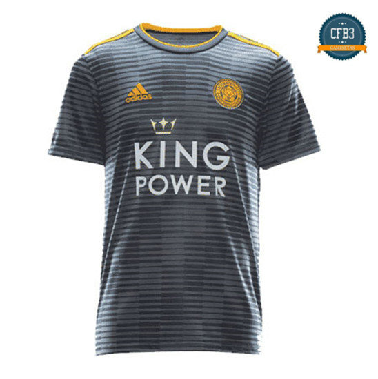 Camiseta Leicester City 2ª Equipación Gris 2018